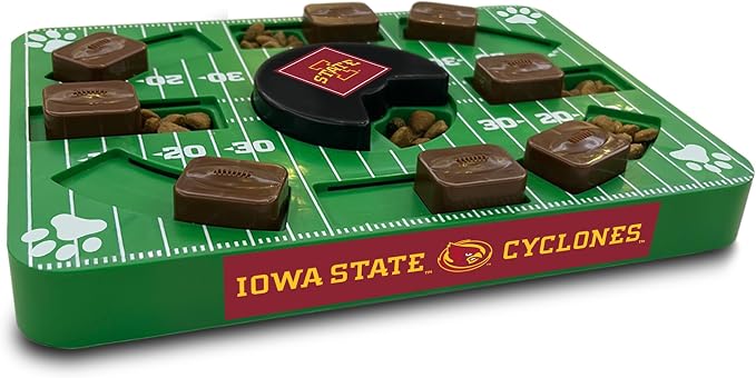 Pets First NCAA Iowa State Cyclones Puzzle Toy, Puzzle Treat Dog Toy, Interactive Dog Treat Toy, Dog Puzzle Feeding Slow Toy