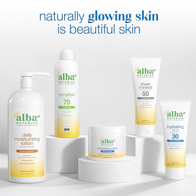 Alba Botanica Daily Moisturizing Body Lotion, Normal to Dry Skin, with Vitamin E and Shea Butter, 32 Oz (Packaging May Vary)