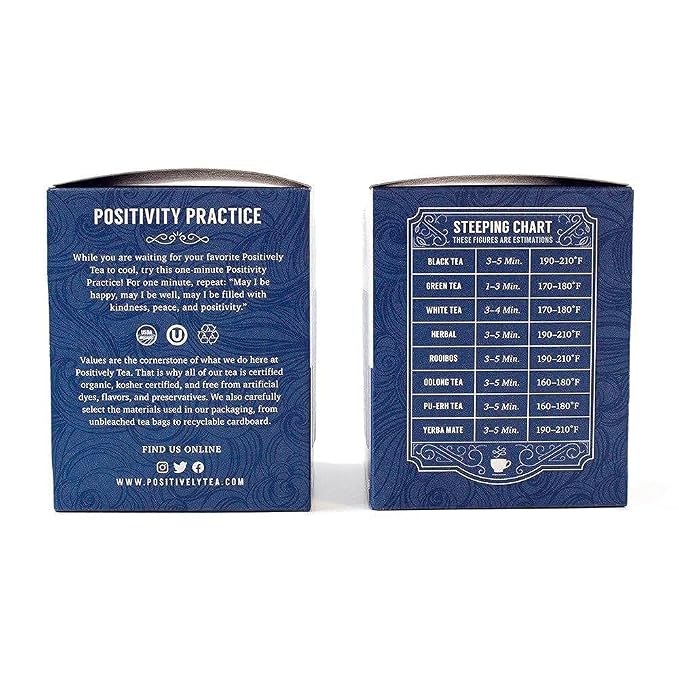Organic Positively Tea Company, Green Tangerine Green Tea Bags, 20 Count