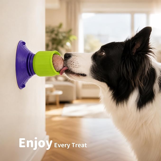 Freezable Dog Licking Toy Set with Suction Cup & Silicone Treat Mold