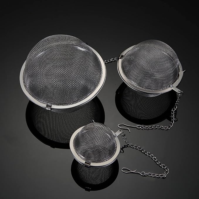 5PCS Tea Infuser, Upgraded Tea Strainer, Premium Tea Infusers for Loose Tea, Tea Steeper, Tea Ball for Tea Flavoring Herbal Spices Seasonings