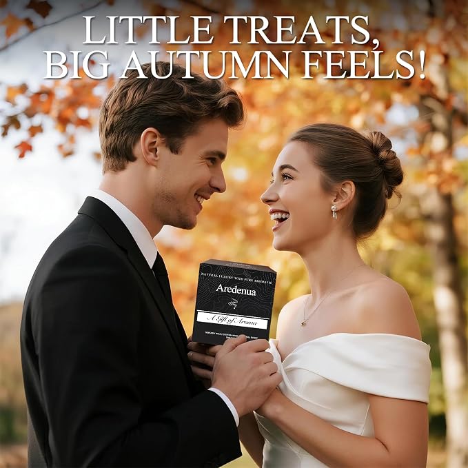 Autumn Leaves Candles – Warm Seasonal Leaf Aroma, Hand-Poured Soy Candles for Winter Home Décor, Cozy Holiday & Christmas Candle Gift