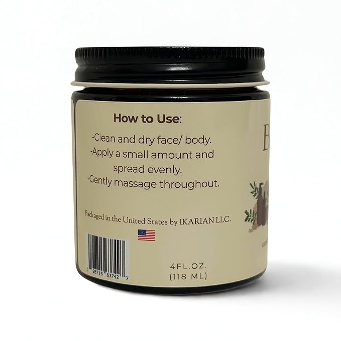 IKARIAN 100% Grass Fed Beef Tallow for Skin Care | Premium Whipped Moisturizer | Face + Body | Single Ingredient, All natural | 4 FL. oz. (Unscented)