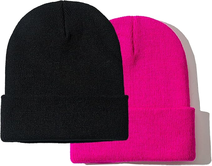 PFFY Unisex Beanie Hats for Men Women Knit Winter Beanies