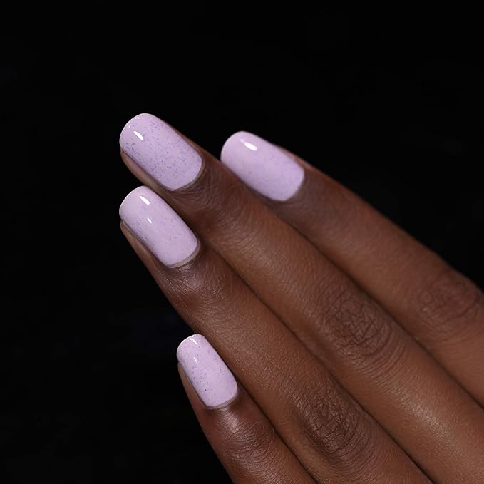ILNP Heather - Pale Lilac Speckled Nail Polish, Chip Resistant, 7-Free, Non-Toxic, Vegan, Cruelty Free, 12ml