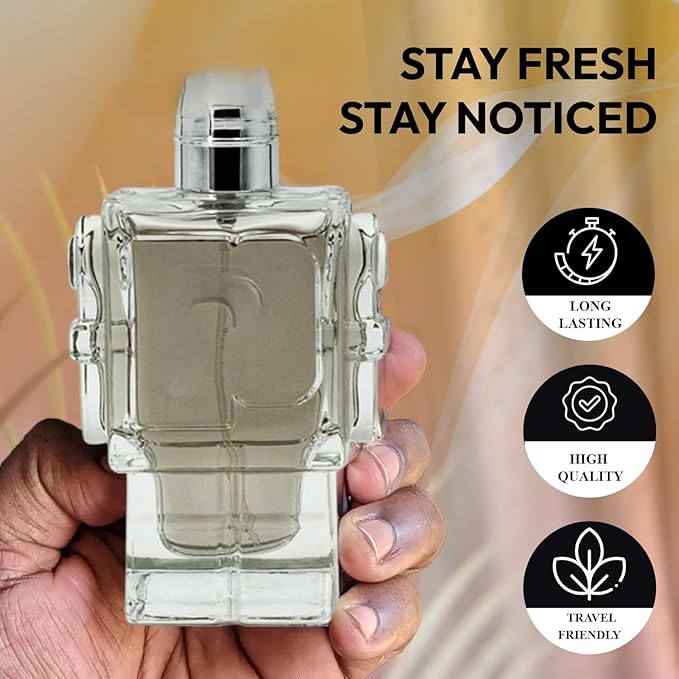 VENEZIO PROFUMO Cologne for Men (3.4oz/100ml x 5Pcs), Eau de toilette, Aromatic, Floral, Spicy, Citrus, Oriental, Masculine & Woody Notes - Individually Boxed Pack of 5pcs