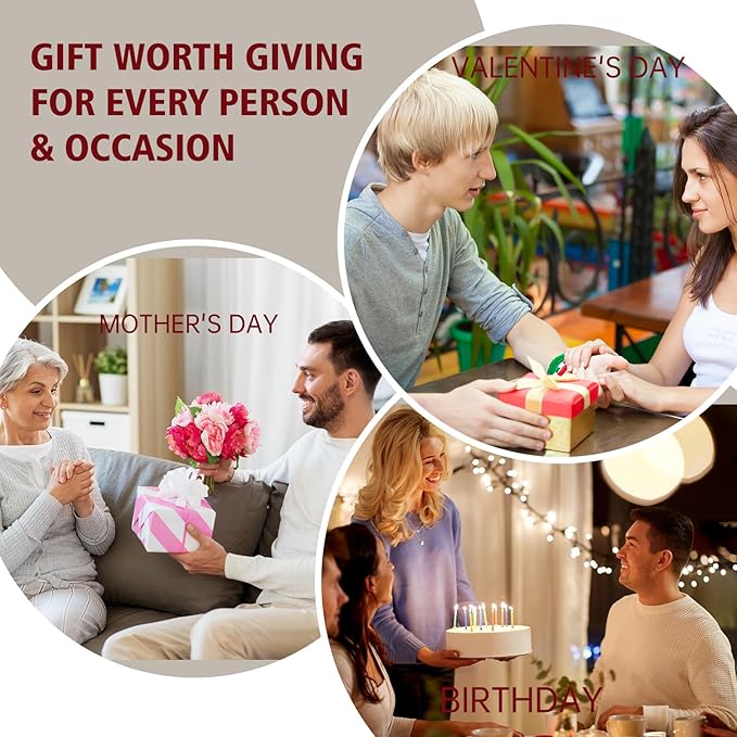 Mother's Day Rose Spa Gift Set - 2PCS Luxury Bath and Body Kit for Women with Body Lotion & Body Mist - Portable Travel Size Self Care Gift for Mom, Wife, or Her