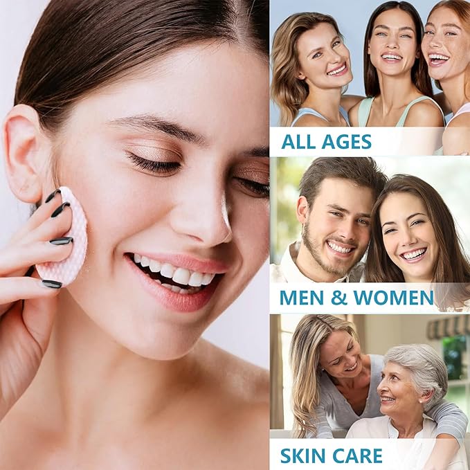 Glycolic Acid Resurfacing Pads, 15% Ultra Pure Glycolic Acid & 2% Salicylic Acid Exfoliating Peel for Face, Keeps Skin Smooth and Prevents Wrinkles and Lines, Radiant Skin Renewal - 60 Pads