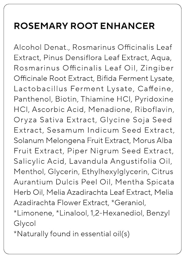 AROMATICA Root Enhancer Rosemary water spray for hair growth - with rosemary oil & caffeine & biotin - Korean hair care for hair thinning & hair loss - free from silicone, paraben and sulfate