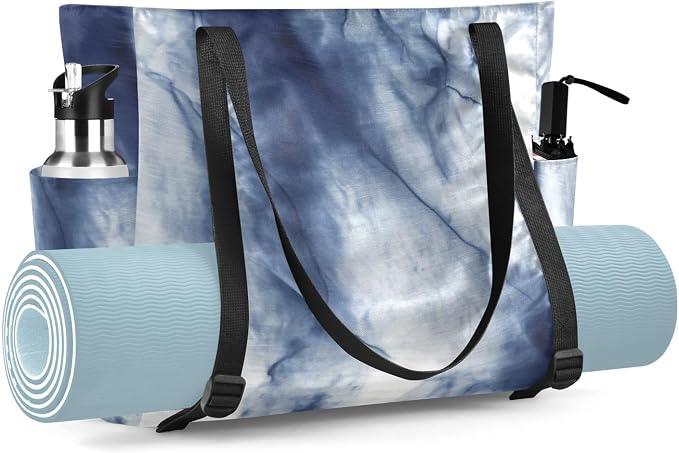 MCHIVER Yoga Bag for Women Men Large Yoga Mat Bag with Adjustable Strap Workout Bags Totes for Pilates Yoga Travel