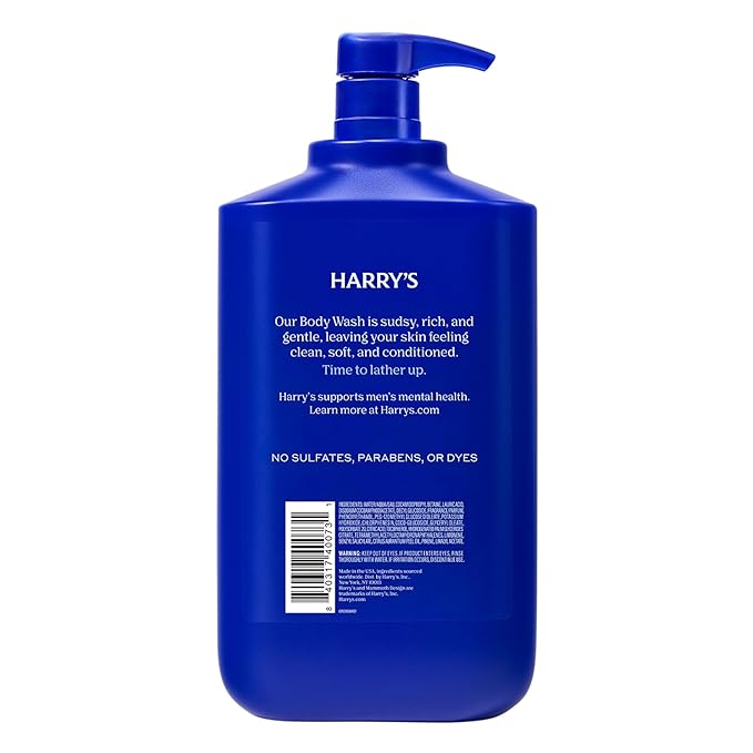 Harry's Men's Body Wash - Stone - 30 fl oz - Shower Gel for Men - No Parabens, Sulfates, or Dyes
