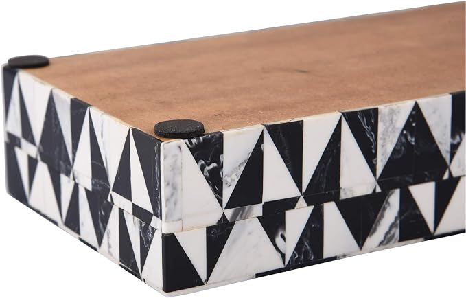 Handicrafts Home Decorative Storage Box 10x6 – Remote Organizer Box with Lid, Modern Decorative Keepsake Box, Boho Shelf Décor, Memory Box for Photos or Letters, Decorative Box for Table Décor