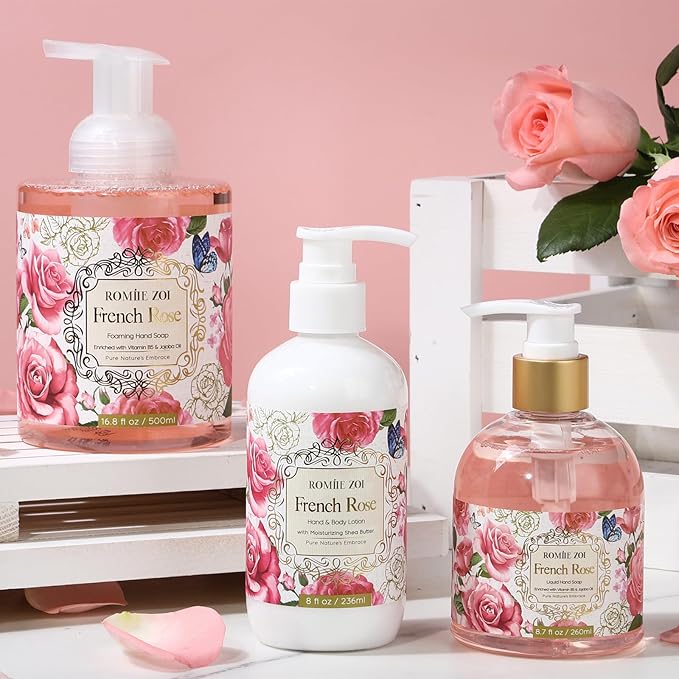 ROMIIE ZOI Daily Hand & Body Lotion with Moisturizing Shea Butter - French Rose - 236 ML / 8 FL OZ