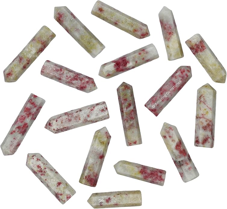 Amazing Gemstone Crystal Points Bulk Healing Crystals & Stones - Premium Single Terminated Healing Wand Point Bulk Crystals for Crafts, Crystal Grid, DIY Work