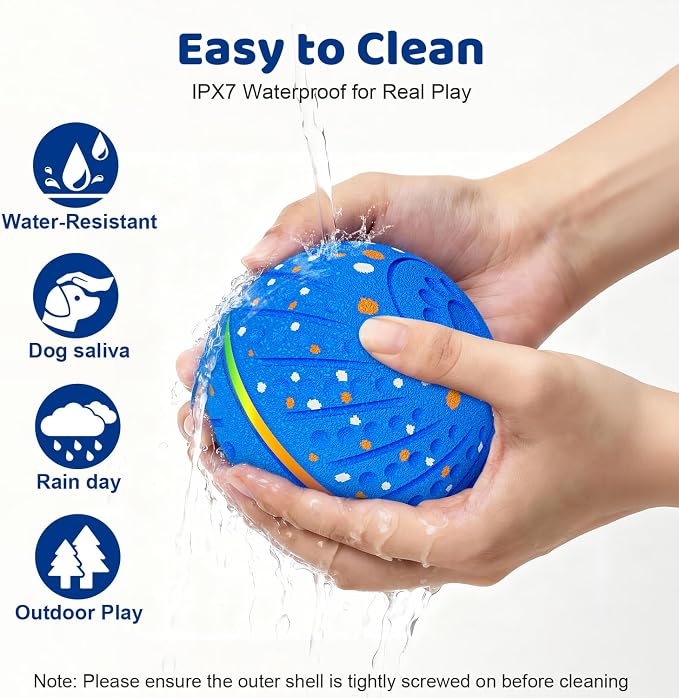 Smart Interactive Dog Toys Ball for Aggressive Chewers Medium Large,E-TPU
