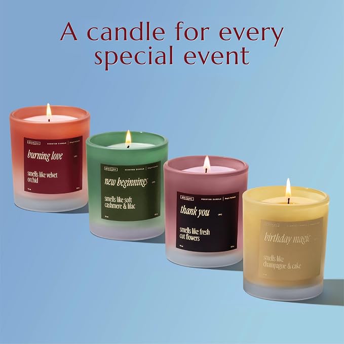 Benevolence LA New Beginnings Scented Candles | 10 oz, 40-50 Hour Burn, New Home Candle | House Warming Gifts for Women, Friends | Gift Idea for Promotion, Retirement - Notes of Cashmere & Lilac