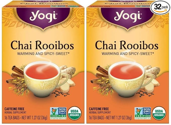 Yogi Tea, Chai Rooibos, 16 Count - Pack of 2
