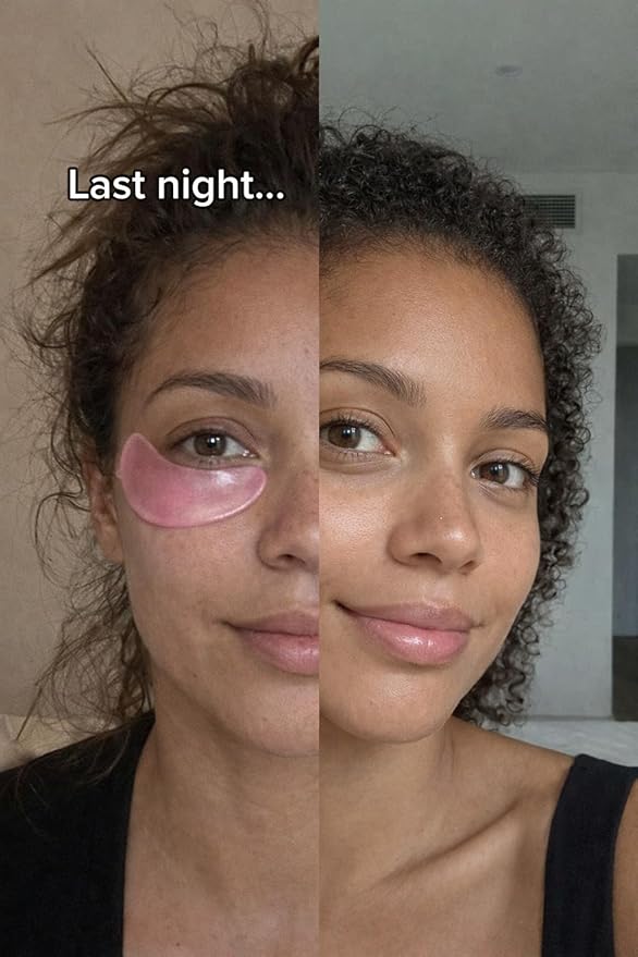 19/90 Revitalizing Hydrogel Under Eye Patches for Dark Circles & Puffiness - Salmon PDRN, Peptides & Hyaluronic Acid - Pink (30 Pair)