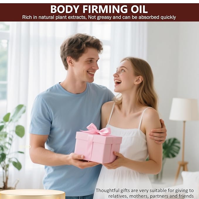 Body Firming Oil,Tightening&Hydrating Treatment for Arms,Legs,Stomach&Body for Dry Skin,Lightweight,Non-Greasy, Nourishing Formula,A Glow Restoring After Shower Body Oil for women-4.06 FL.OZ