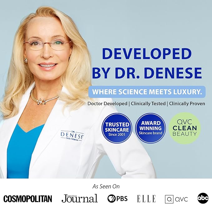 Dr. Denese SkinScience HydroShield Ultra Moisturizing Face Serum 0.5 oz – Retinol & Ceramide Mini Serum for Deep Moisture, Radiant Skin, Fine Line Care, Travel Size, Dermatologist Tested, Cruelty Free
