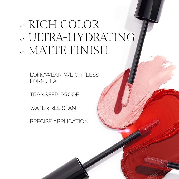OFIR Velvet Bond Liquid Matte Lipstick | Matte Liquid Lipstick for Bold, Full Coverage Color | Hydrating Pigments Offer All-Day Comfort | Vegan Formula | Rose - Warm Pink Shade | 0.12 fl oz
