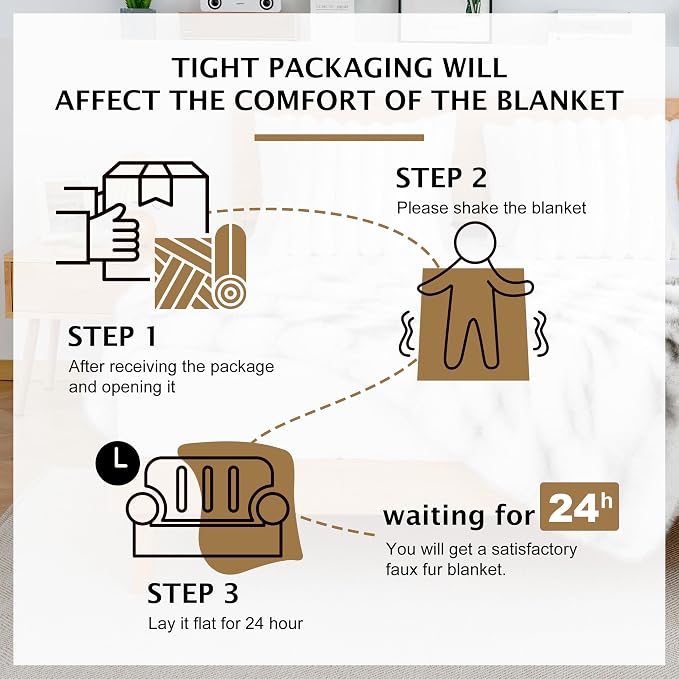 Luxury Faux Fur Twin Blanket, 60''x80'', Black | 1000GSM, Super Thick Warm Cozy Heavy, Plush Fuzzy Elegant Winter Reversible Mink, For Couch Bed Sofa, For Living Room Bedroom