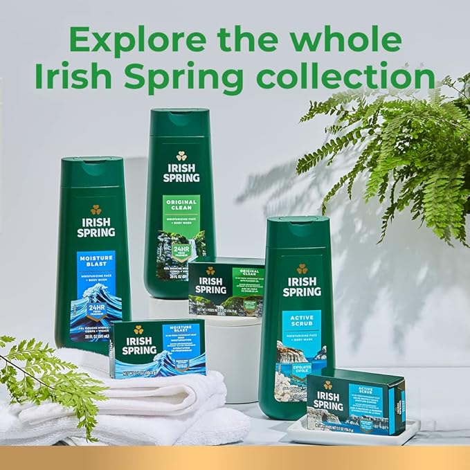 Irish Spring Original Clean Body Wash, 30 Oz Pump (Pack of 4)
