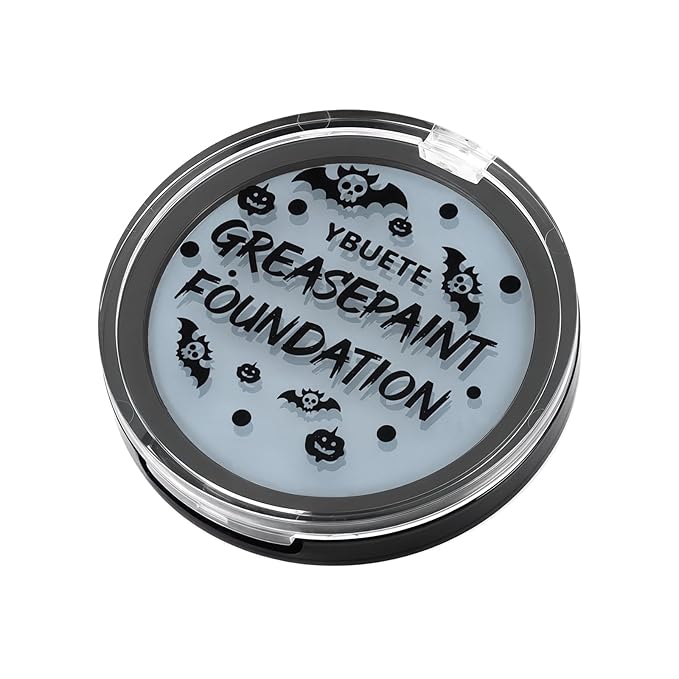 Grey Cream Face Body Painting Foundation, Professional Waterproof Oil Based Grey Face Paint Halloween SFX Skeleton Ghost Goth Cosplay Makeup Face Paint for Adult Costume Party