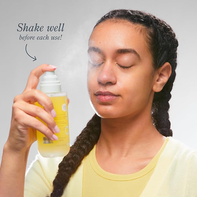 Beekman 1802 Milk Shake Hydrating Face Mist - Hyaluronic Acid & Squalane Facial Mist Minimizes Pores & Gently Moisturizes - Makeup Setting Spray - Fragrance-Free