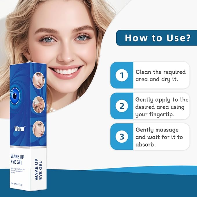 Water Rush Hydrating Eye Gel - Dark Circle Eye Cream with Hyaluronic Acid & Under Eye Serum Puffy Eyes Treatment