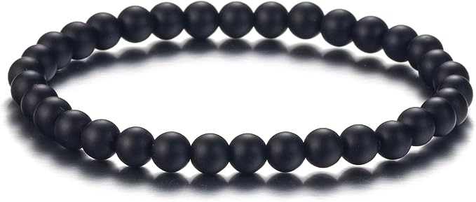 Softones 6MM Lava Rock Aromatherapy Anxiety Essential Oil Diffuser Beads Bracelet for Women Men,Friendship Couples Gifts Natural Stone Bracelets
