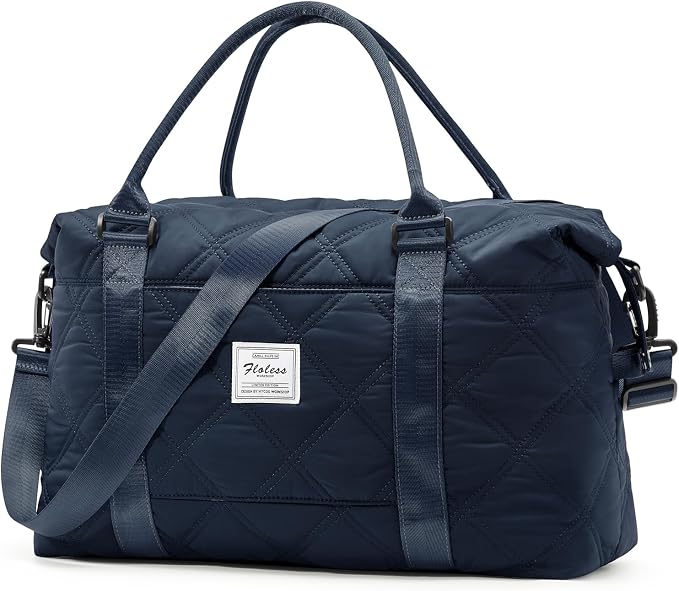 Travel Duffel Bag, Carry On Overnight Weekender Bags for Women | Travel Bag with Wet Pocket & Trolley Sleeve, For Spirit Airlines 18x14x8 Personal Item Bag