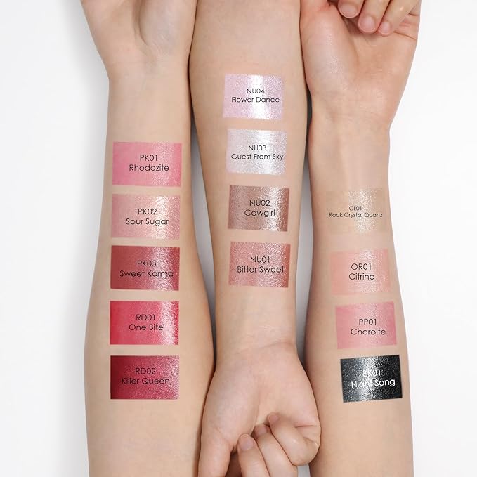 FOCALLURE Moisturizing Shiny Lipstick,Pearl Shimmery Finish,Hydrating Tinted Lip Balm with Creamy Texture,Long Lasting High Pigmented Lip Stain,Guest From Sky