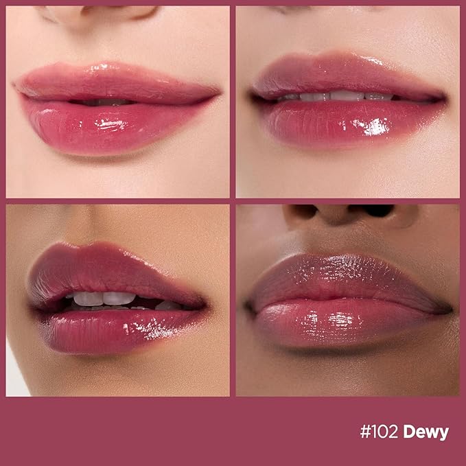 Laka Fruity Glam Lip Tint Mini Best Sellers, Best Friends Set, #121 Ash Nut, #108 Salty, #120 Caffeine Rose, #102 Dewy