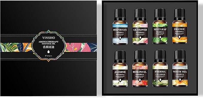 YIN SHO Aromatherapy Essential Oil Sets Freesia Jasmine Etc 10ml 100% Pure Natural Premium Organic Set