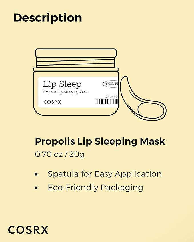 COSRX Lip Care Balm for Dry Chapped Lips, Enriched with Shea Butter, Sleeping Mask, Korean Skin Care, Animal Testing-Free, Artificial Fragrance-Free, Parabens-Free (Lip Sleeping Mask)