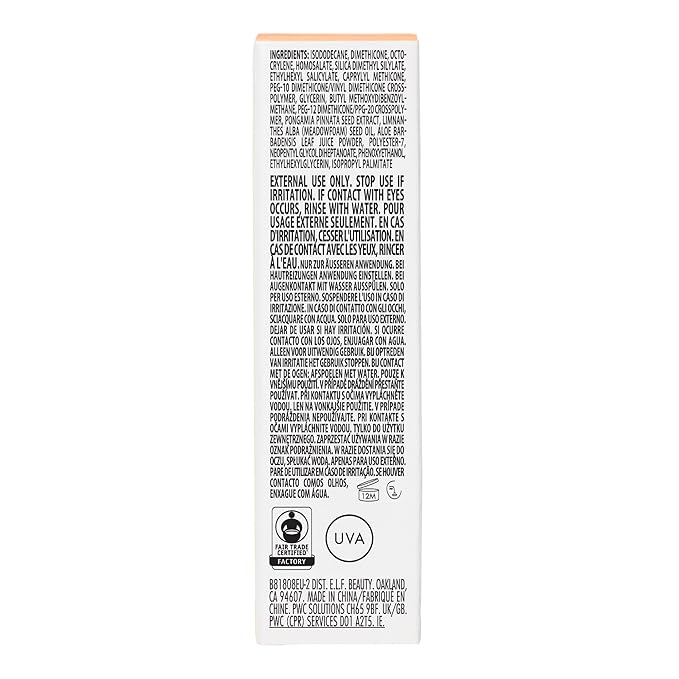 e.l.f. SKIN Suntouchable Invisible SPF 35 Mini, Lightweight, Gel-based Sunscreen For A Smooth Complexion, Doubles As A Makeup Primer, Vegan & Cruelty-Free