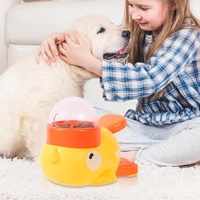 Small Dog Interactive Treat Dispenser Toy, Food Puzzle Slow Feeder | Interactive Slow Feeder Puzzle & Food Dispensing Toy, Mental Stimulation Puppy Chew Toy for Healthy Digestion & IQ Training
