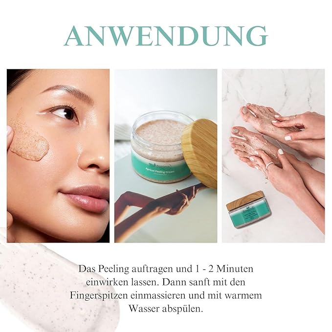 Deep Exfoliating Body Scrub Gentle - Body Polish Exfoliating Scrub Cream with shea butter and vitamins E and C