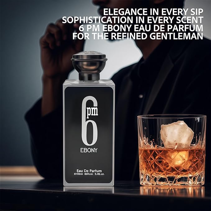 AFLUXE 2PCS Mens Perfume Cologne Long Last Strong EDP Natural Spray Gift Set, with Cocoa, Dried Fruits, Woody Fragrance for Daliy Use, 3.4 Fl Oz / 100 mL Each (6PM Ebony & Vanilla Tobacco)