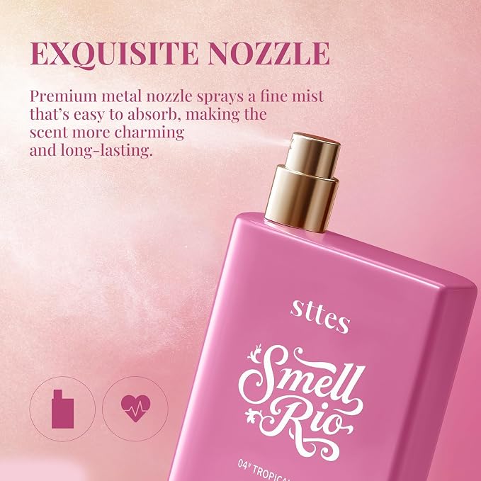 Sttes Smell Rio Perfume 04# (Tropical Juicy) – Perfume for Women – Long-Lasting Hair Guava, Orchid, Vanilla & Cotton Candy Notes – Fruity Scentual Fragrance Eau de Parfum 100ml (3.4 fl oz)