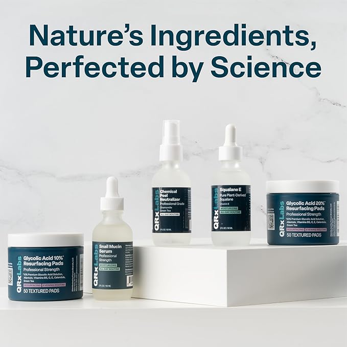 QRxLabs Lemon Verbena Neck Firming Cream – Tightening & Lifting Moisturizer for Loose, Wrinkled or Sagging Skin, Decollete & Chest – Best to Prevent Turkey/Crepe Neck – 2 fl oz