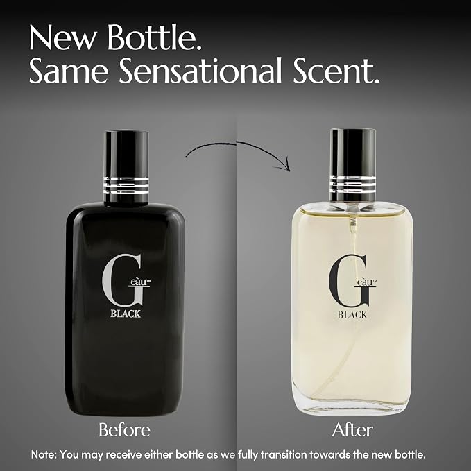 PB ParfumsBelcam G eàu Black Eau De Toilette Spray for Men – 100 mL Affordable, Long-Lasting Fresh Aquatic Fragrance & Spicy Aquatic Scent with Sandalwood & Patchouli for Day & Night Use