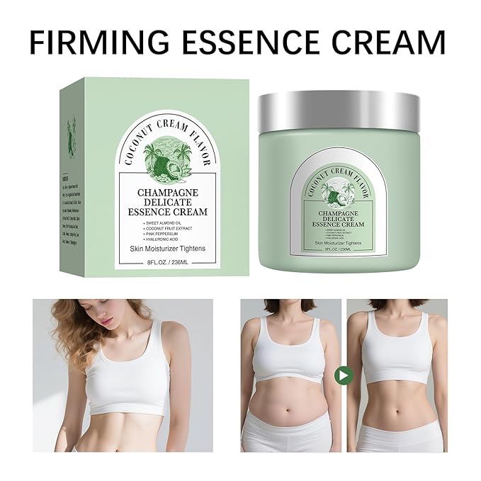 Champagne Lift Body Creme, Lift Firming Hydrating Cream Deep Moisturise Dry Skin Arms & Legs.(Coconut Cream)