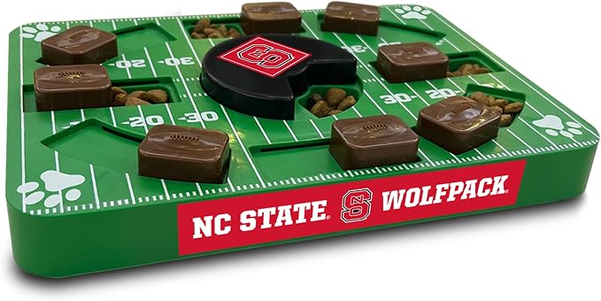 Pets First NCAA North Carolina Tarheels State Puzzle Toy, Puzzle Treat Dog Toy, Interactive Dog Treat Toy, Dog Puzzle Feeding Slow Toy
