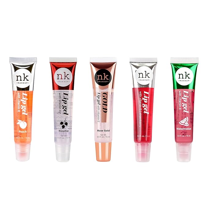 NICKA K NEW YORK Lip Gel, Hydrating, Lightweight, Glides on Effortlessly, Non Sticky Finish Lip Gel Colors (AMZ024)