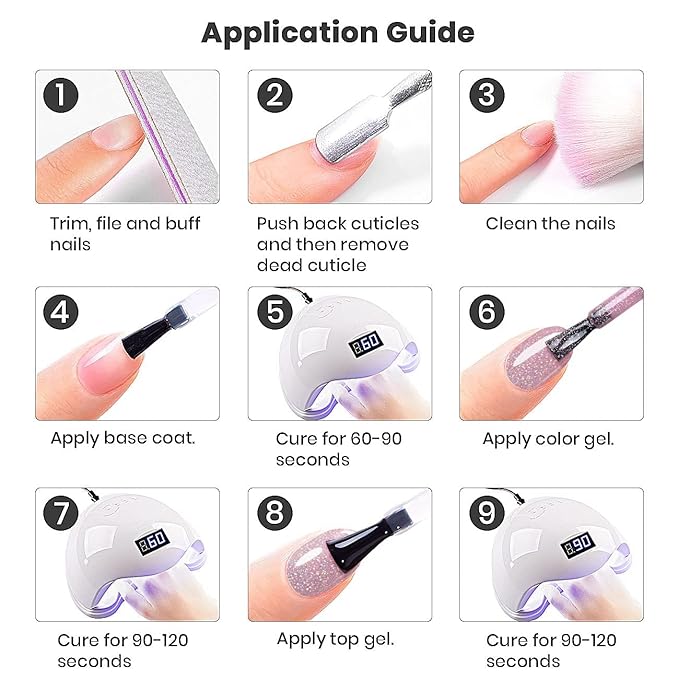 RARJSM Shimmer Nude Gel Nail Polish Clear Purple Pink Sparkly Iridescent Rainbow Holographic Glitter Pigment Jelly Gel Polish Neutral Color 15ml Soak off UV LED Cured for Home Salon DIY Nail Art