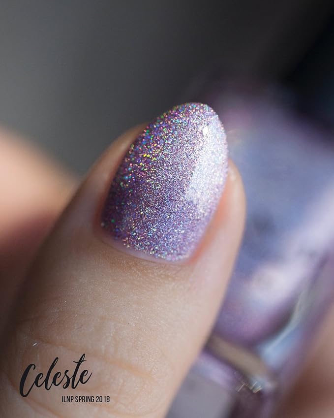 ILNP Celeste - Stunning Lilac Ultra Holographic Nail Polish