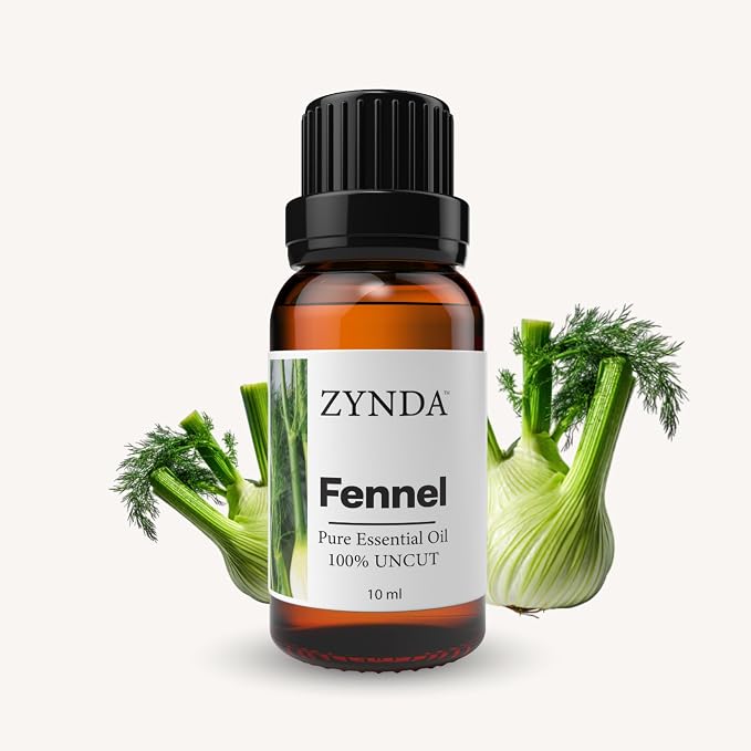 Fennel Essential Oil – 100% Pure & Natural | Uncut Raw Very Potent & Lab-Tested | Premium Fennel Oil for Diffuser & Skin | Sweet Herbal Aroma | Crafted in USA | Therapeutic-Grade Essential Oils