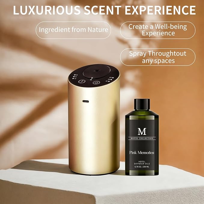 Hotel Collection Diffuser Oil-Pink Memories, 6.76 Fl Oz (200ml), Home Luxury Aroma & Hotel Fragrance Diffuser Oil- Essential Oils for Aromatherapy Bigger Bottle, Longer Lasting Aroma